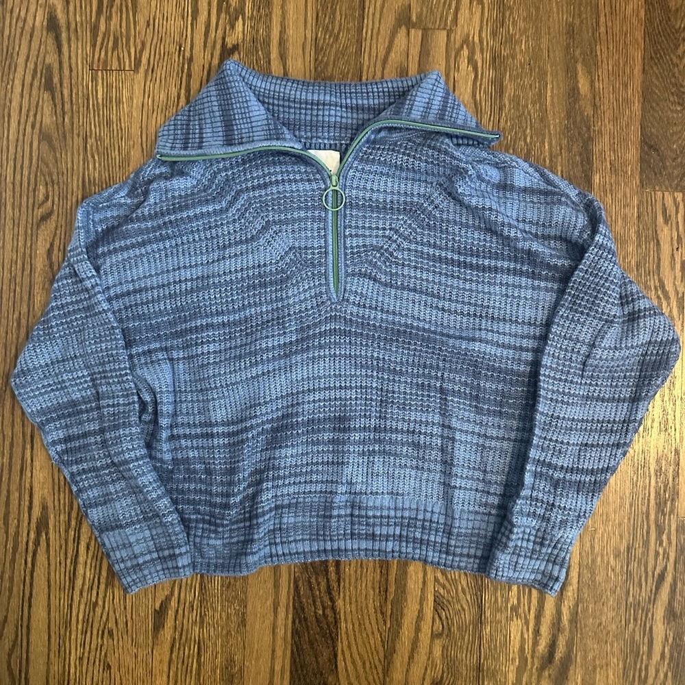 Knit Aerie Quarter Zip Sweater